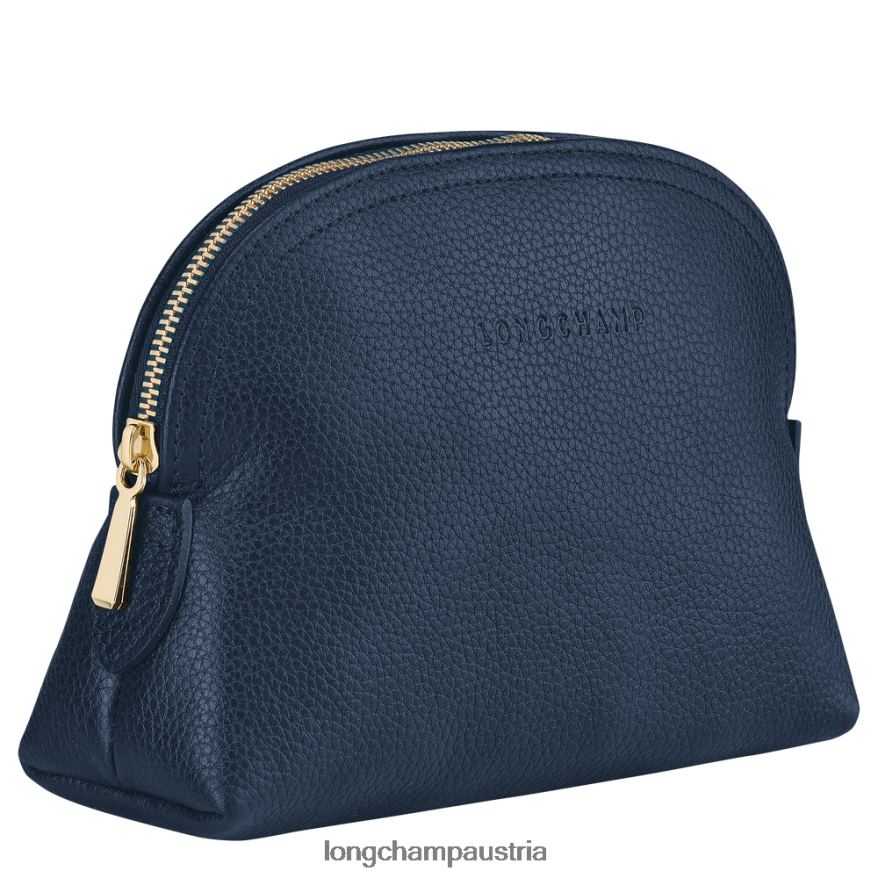 Lederwaren bei Longchamp Frauen Le Foulonne-Beutel Marine 2008BJ698