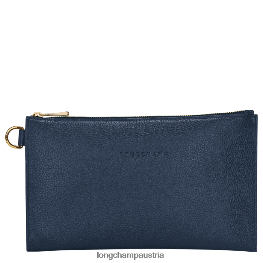 Lederwaren bei Longchamp Frauen Le Foulonne-Beutel Marine 2008BJ705