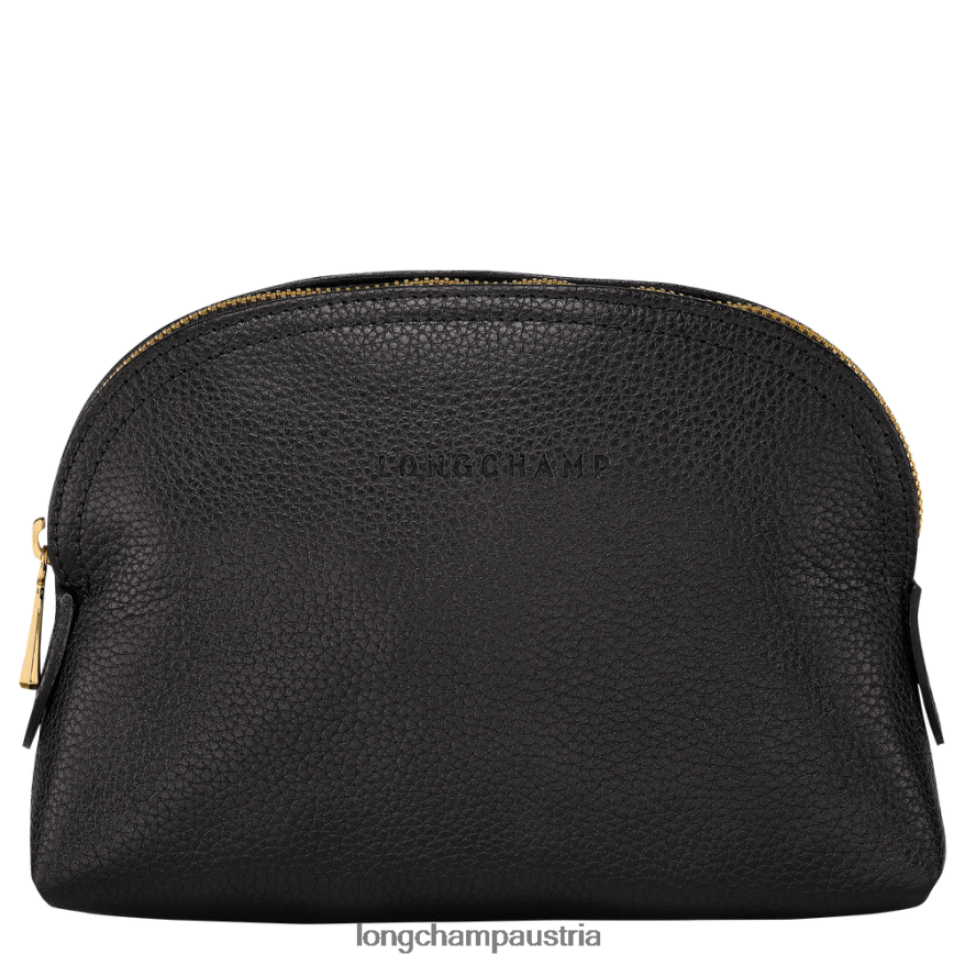 Lederwaren bei Longchamp Frauen Le Foulonne-Beutel Schwarz 2008BJ694