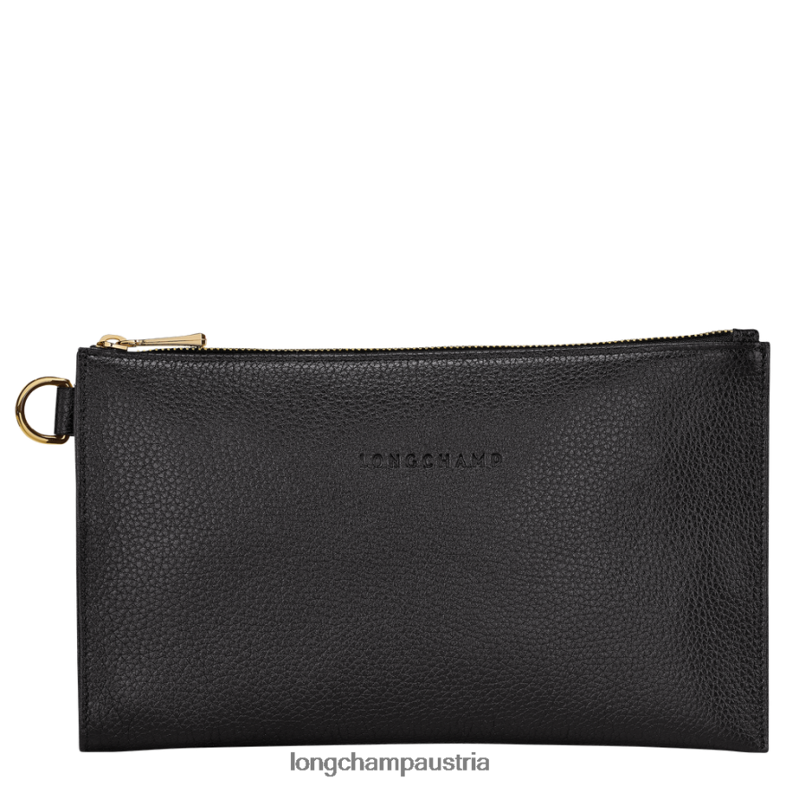 Lederwaren bei Longchamp Frauen Le Foulonne-Beutel Schwarz 2008BJ699