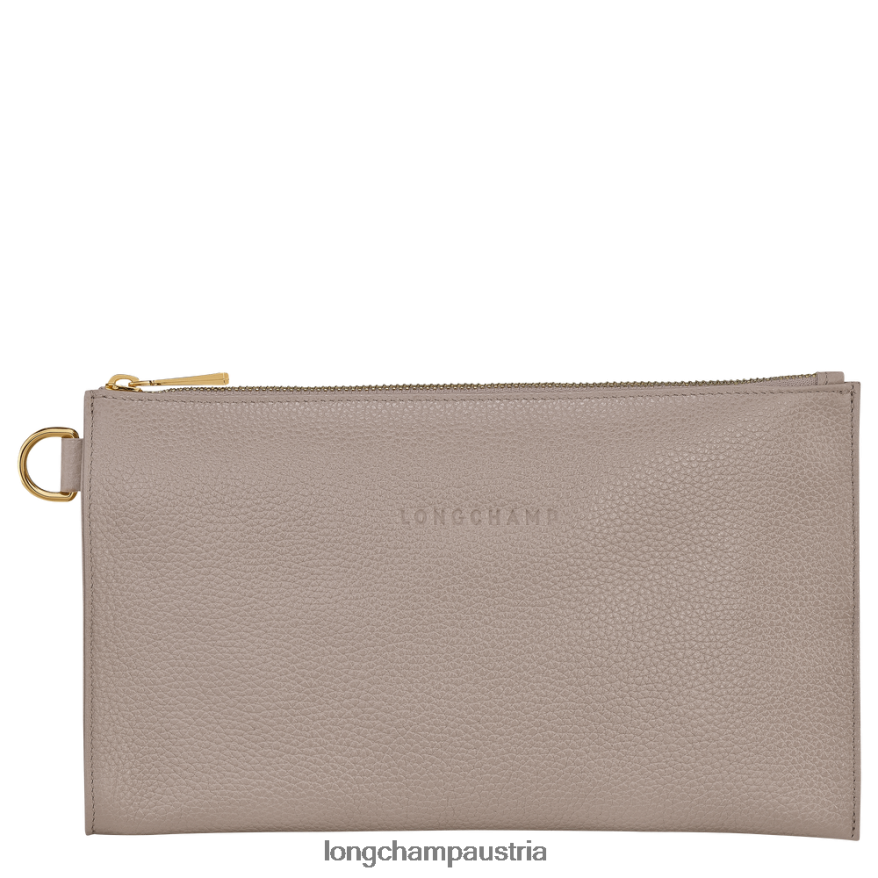 Lederwaren bei Longchamp Frauen Le Foulonne-Beutel Turteltaube 2008BJ703