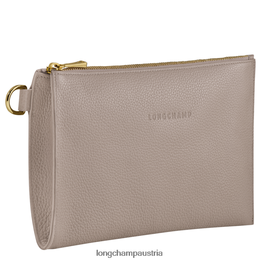 Lederwaren bei Longchamp Frauen Le Foulonne-Beutel Turteltaube 2008BJ703