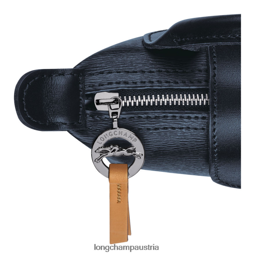 Lederwaren bei Longchamp Frauen Le Plage City-Beutel mit Griff Marine 2008BJ680