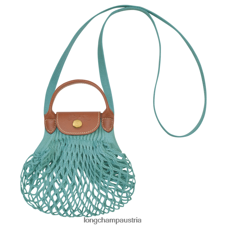 Lederwaren bei Longchamp Frauen Le Plage Filet-Netzbeutel Lagune 2008BJ219