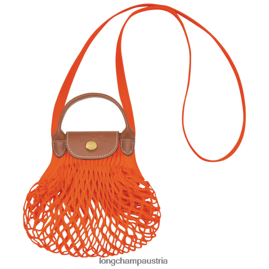 Lederwaren bei Longchamp Frauen Le Plage Filet-Netzbeutel orange 2008BJ6