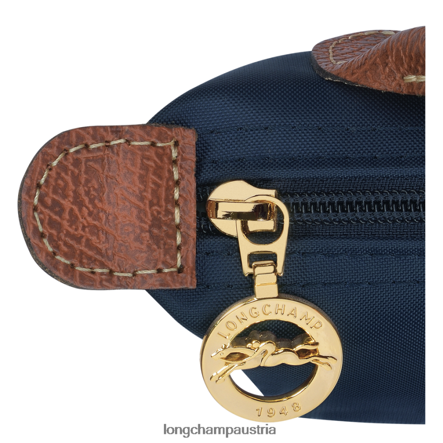 Lederwaren bei Longchamp Frauen Le Plage Original-Beutel mit Griff Marine 2008BJ665