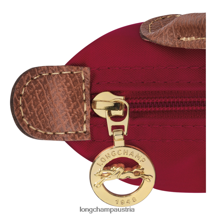 Lederwaren bei Longchamp Frauen Le Plage Original-Beutel mit Griff Rot 2008BJ664