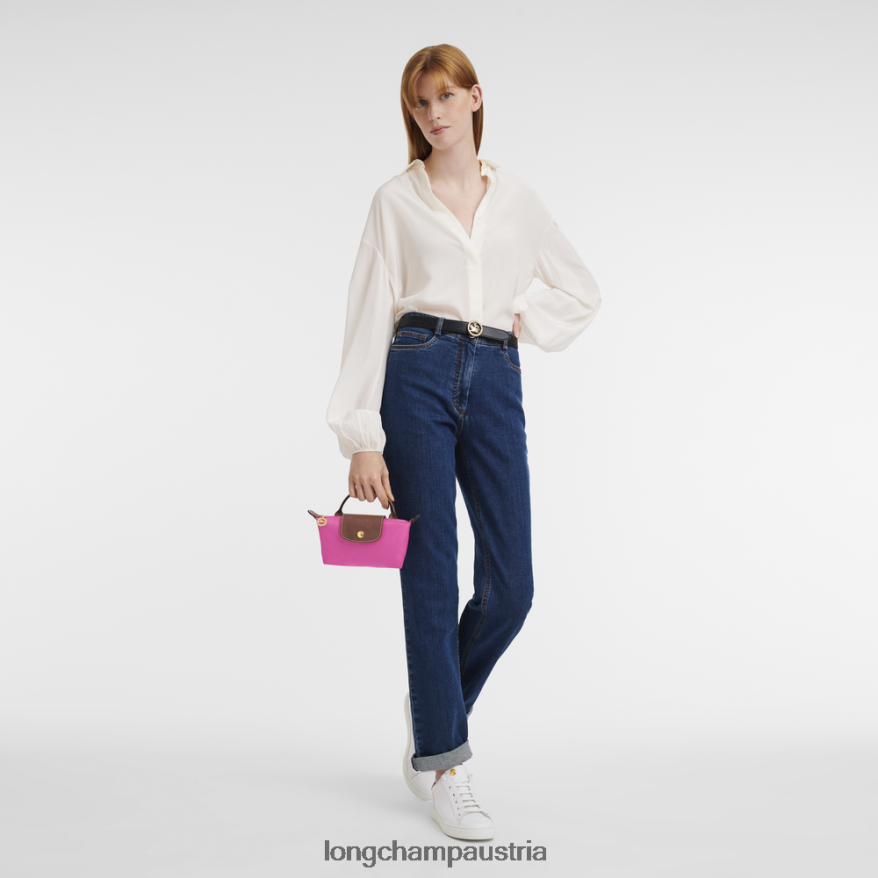 Lederwaren bei Longchamp Frauen Le Plage Original-Beutel mit Griff Süßigkeiten 2008BJ668