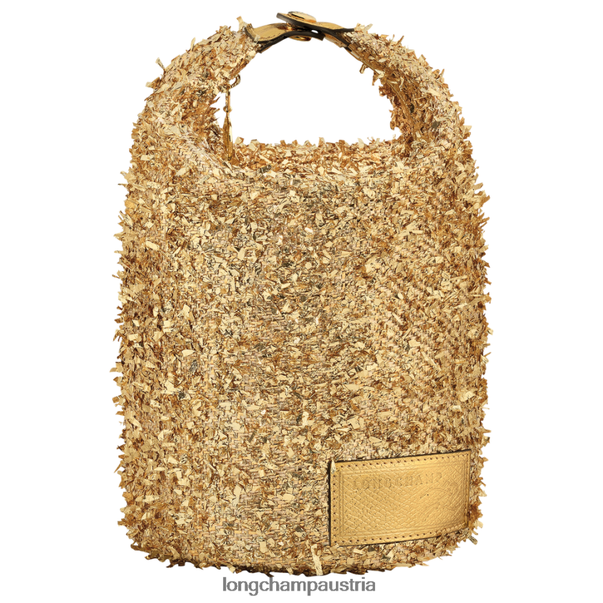 Lederwaren bei Longchamp Frauen Le Plage Sammelbeutel Gold 2008BJ221