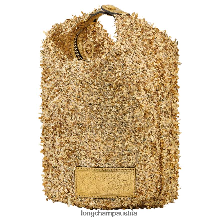 Lederwaren bei Longchamp Frauen Le Plage Sammelbeutel Gold 2008BJ221