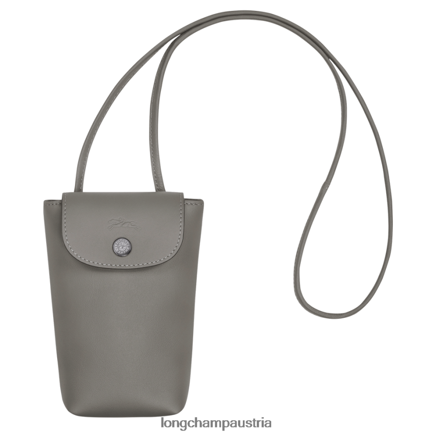 Lederwaren bei Longchamp Frauen Le Pliage Xtra-Handyhülle mit Lederspitze Turteltaube 2008BJ721