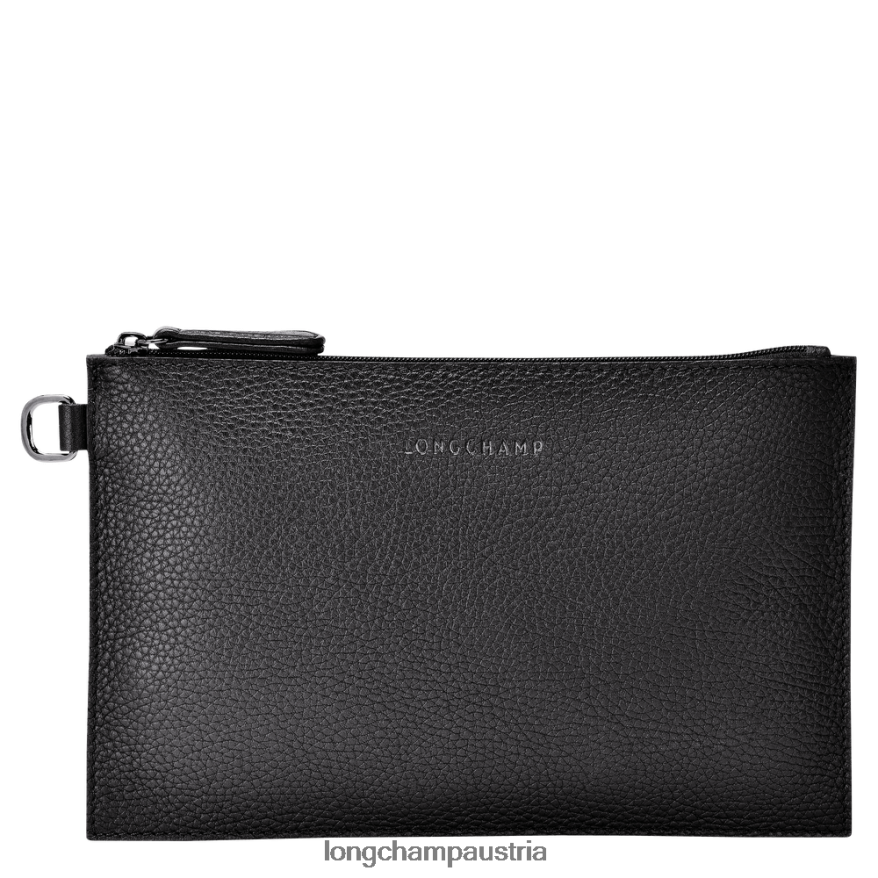 Lederwaren bei Longchamp Frauen Roseau-Essential-Beutel Schwarz 2008BJ690