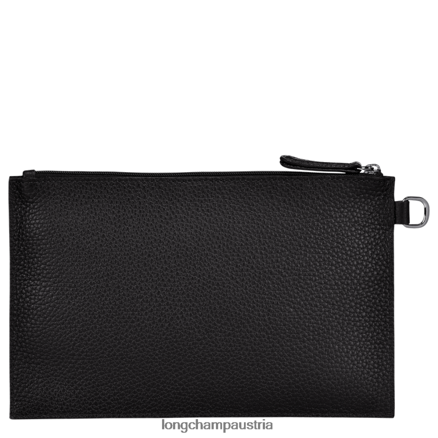 Lederwaren bei Longchamp Frauen Roseau-Essential-Beutel Schwarz 2008BJ690