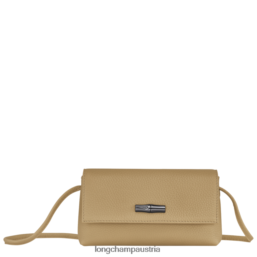 Lederwaren bei Longchamp Frauen Roseau Essential Clutch Beige 2008BJ10