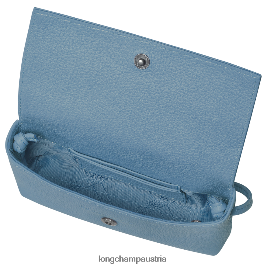 Lederwaren bei Longchamp Frauen Roseau Essential Clutch Schiefer 2008BJ12