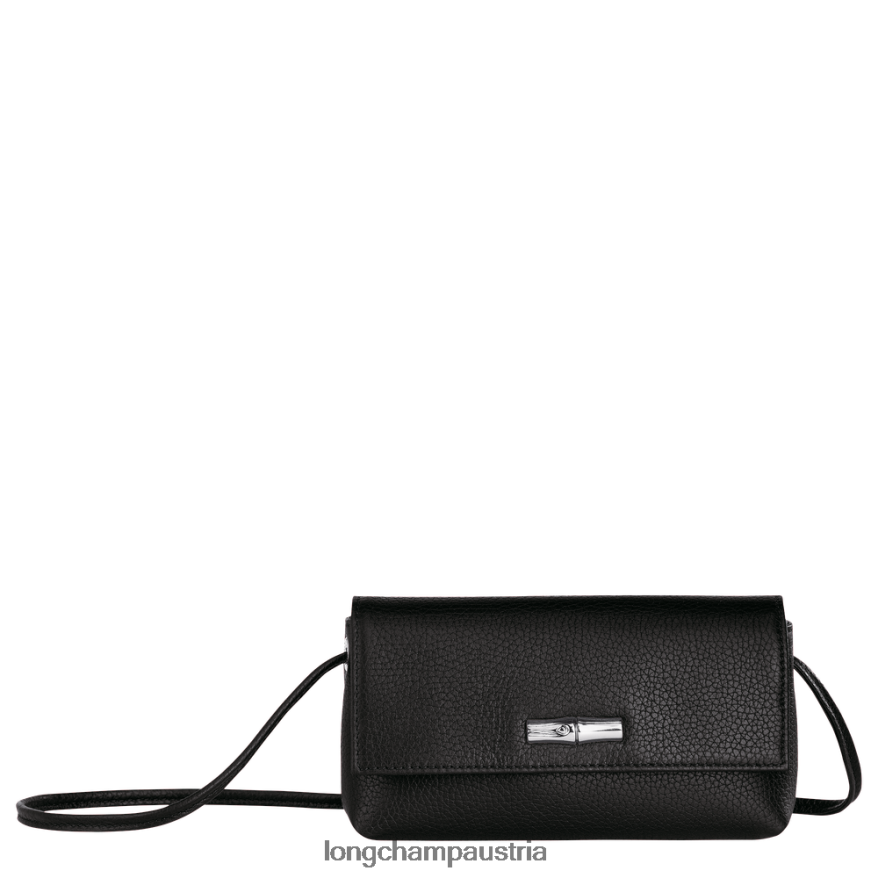 Lederwaren bei Longchamp Frauen Roseau Essential Clutch Schwarz 2008BJ9