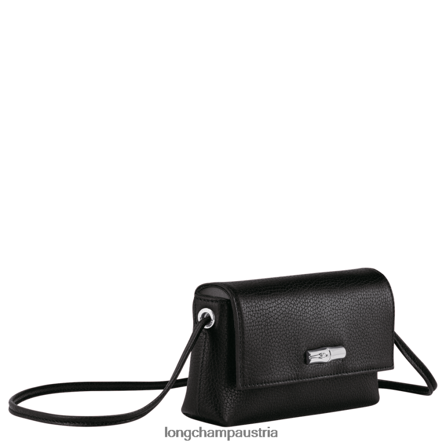 Lederwaren bei Longchamp Frauen Roseau Essential Clutch Schwarz 2008BJ9