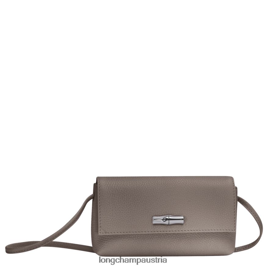 Lederwaren bei Longchamp Frauen Roseau Essential Clutch grau 2008BJ11