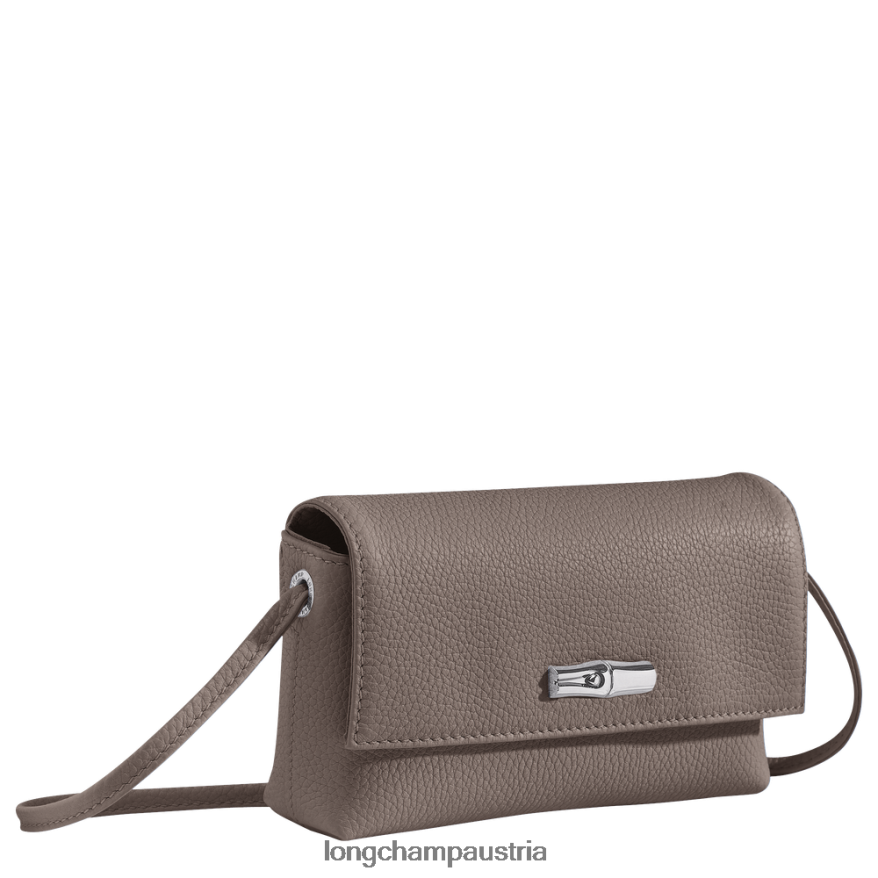 Lederwaren bei Longchamp Frauen Roseau Essential Clutch grau 2008BJ11