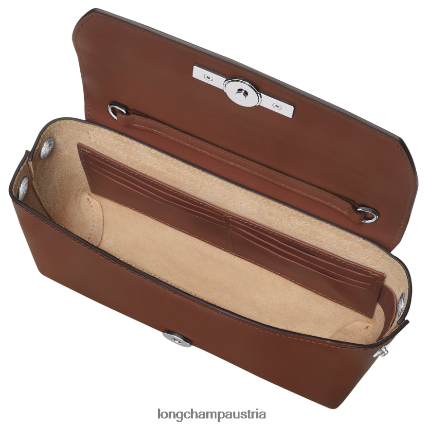 Lederwaren bei Longchamp Frauen Roseau-Kupplung Ebenholz 2008BJ247