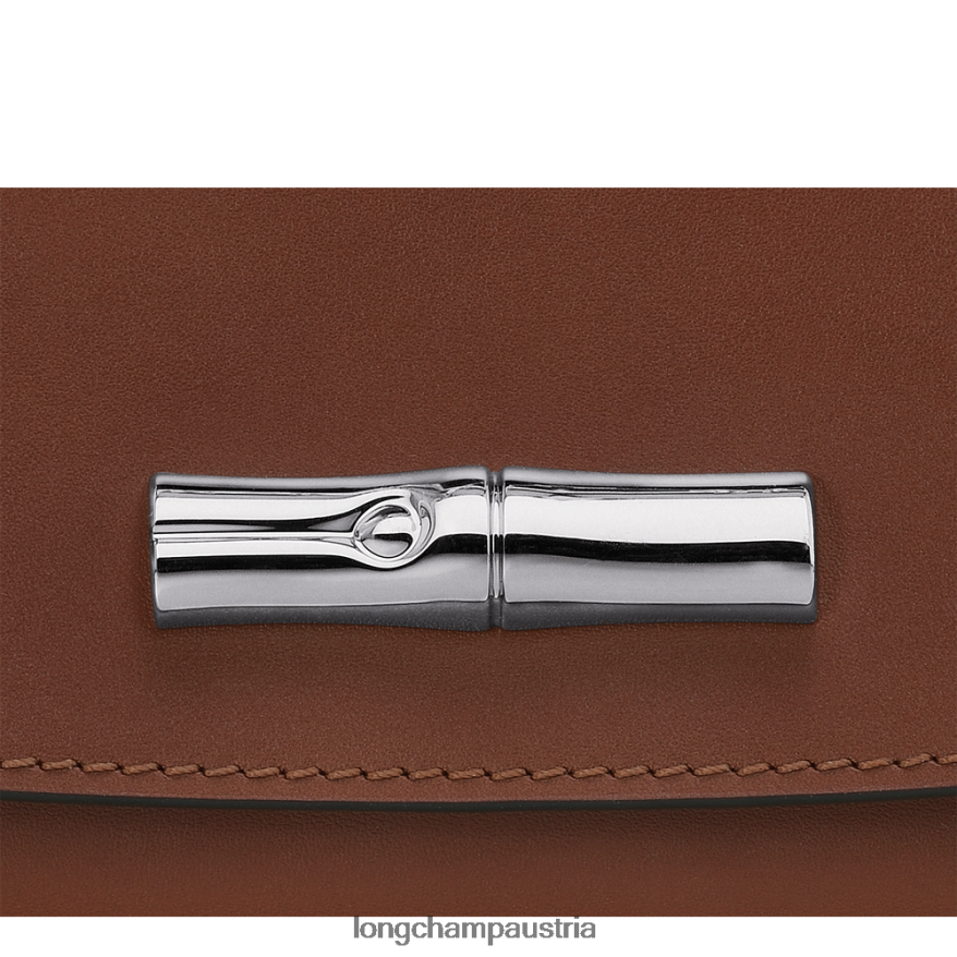 Lederwaren bei Longchamp Frauen Roseau-Kupplung Ebenholz 2008BJ247