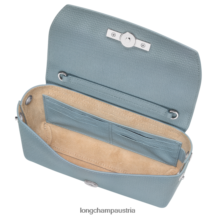 Lederwaren bei Longchamp Frauen Roseau-Kupplung wolkenblau 2008BJ254