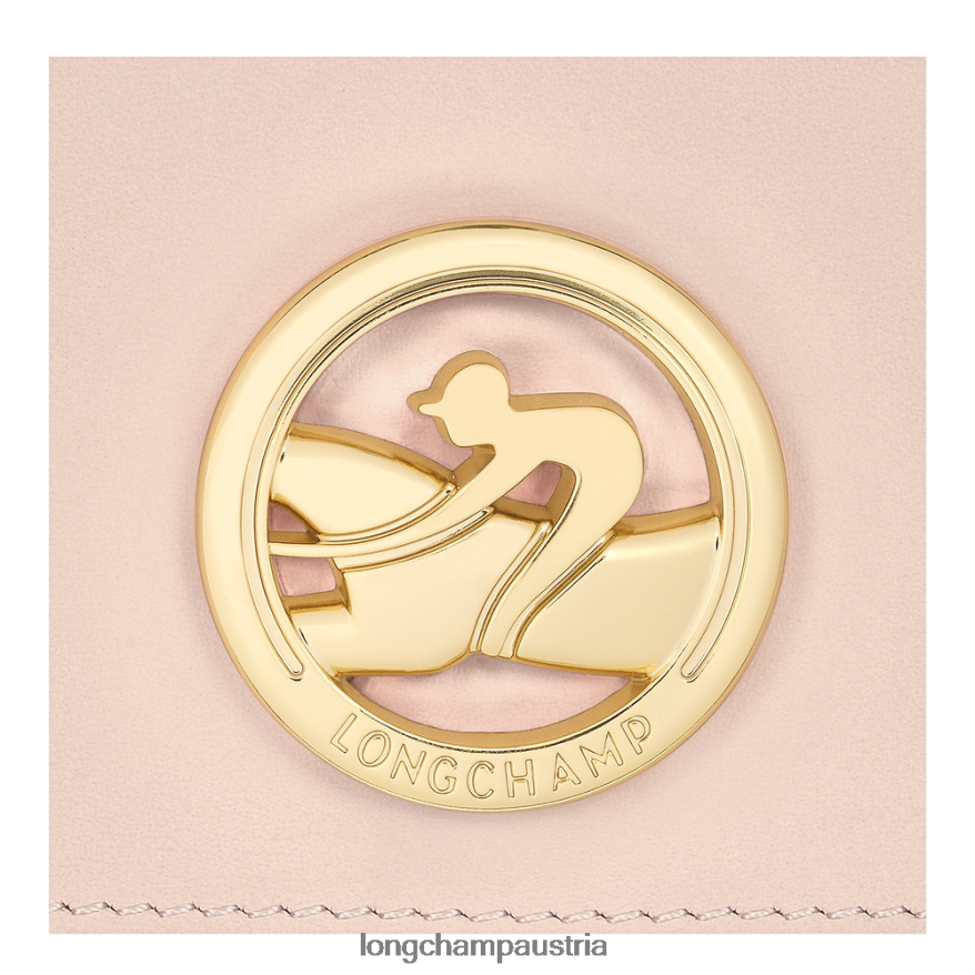 Lederwaren bei Longchamp Frauen Box-Trab-Geldbörse blasses Rosa 2008BJ557