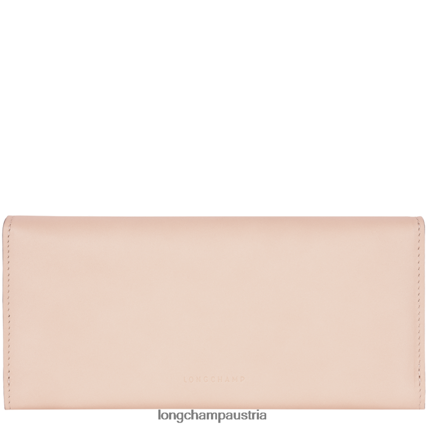 Lederwaren bei Longchamp Frauen Boxtrot-Kontinentalbrieftasche blasses Rosa 2008BJ561