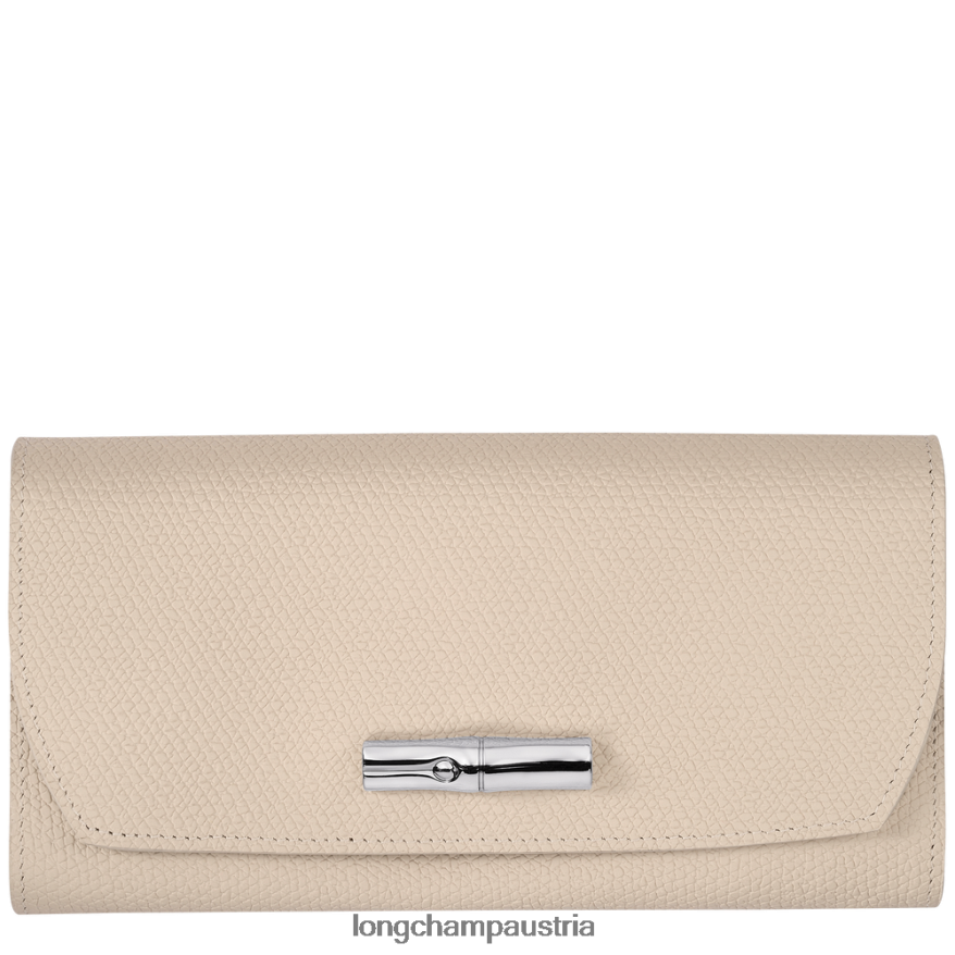 Lederwaren bei Longchamp Frauen Roseau Continental-Geldbörse Papier 2008BJ590