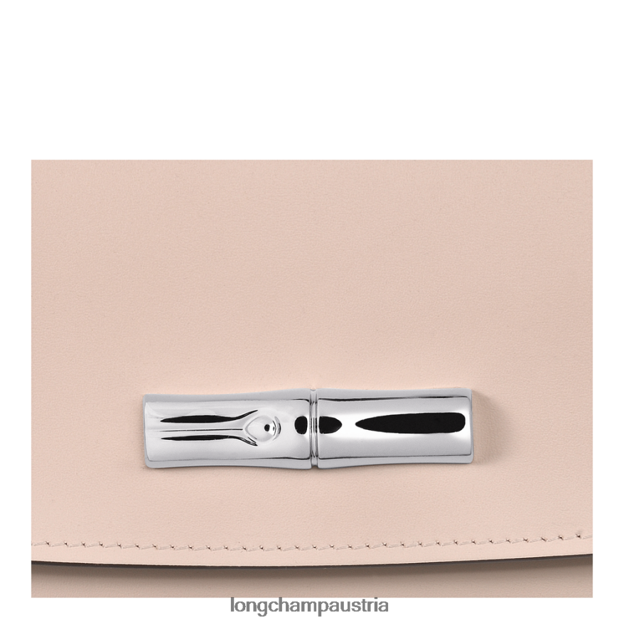 Lederwaren bei Longchamp Frauen Roseau Continental-Geldbörse blasses Rosa 2008BJ567