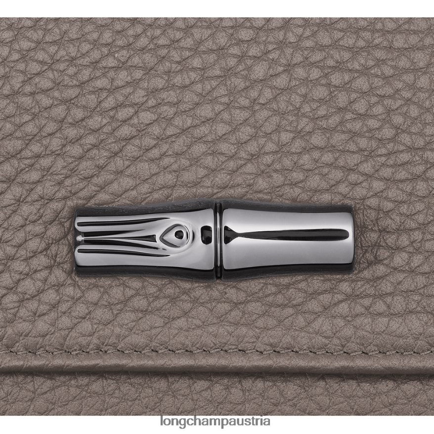 Lederwaren bei Longchamp Frauen Roseau Essential-Geldbörse grau 2008BJ573