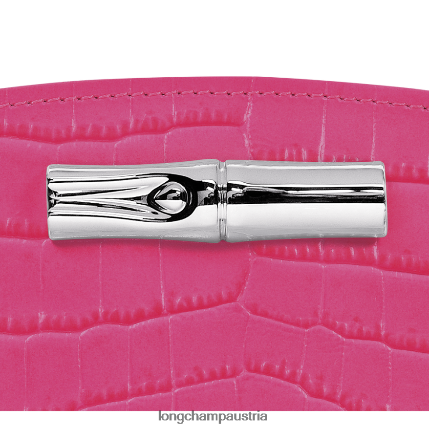Lederwaren bei Longchamp Frauen Roseau-Geldbörse Fuchsie 2008BJ593