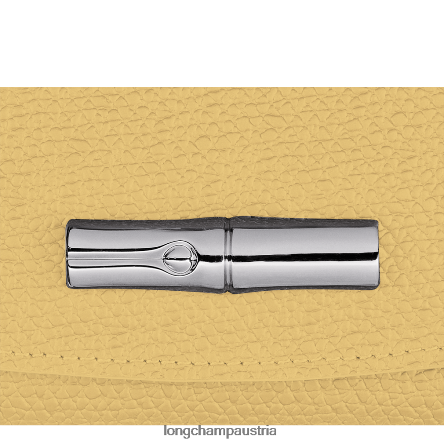 Lederwaren bei Longchamp Frauen Roseau-Geldbörse Mais 2008BJ577