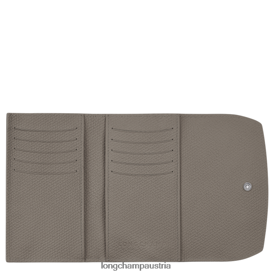 Lederwaren bei Longchamp Frauen Roseau-Geldbörse Turteltaube 2008BJ580