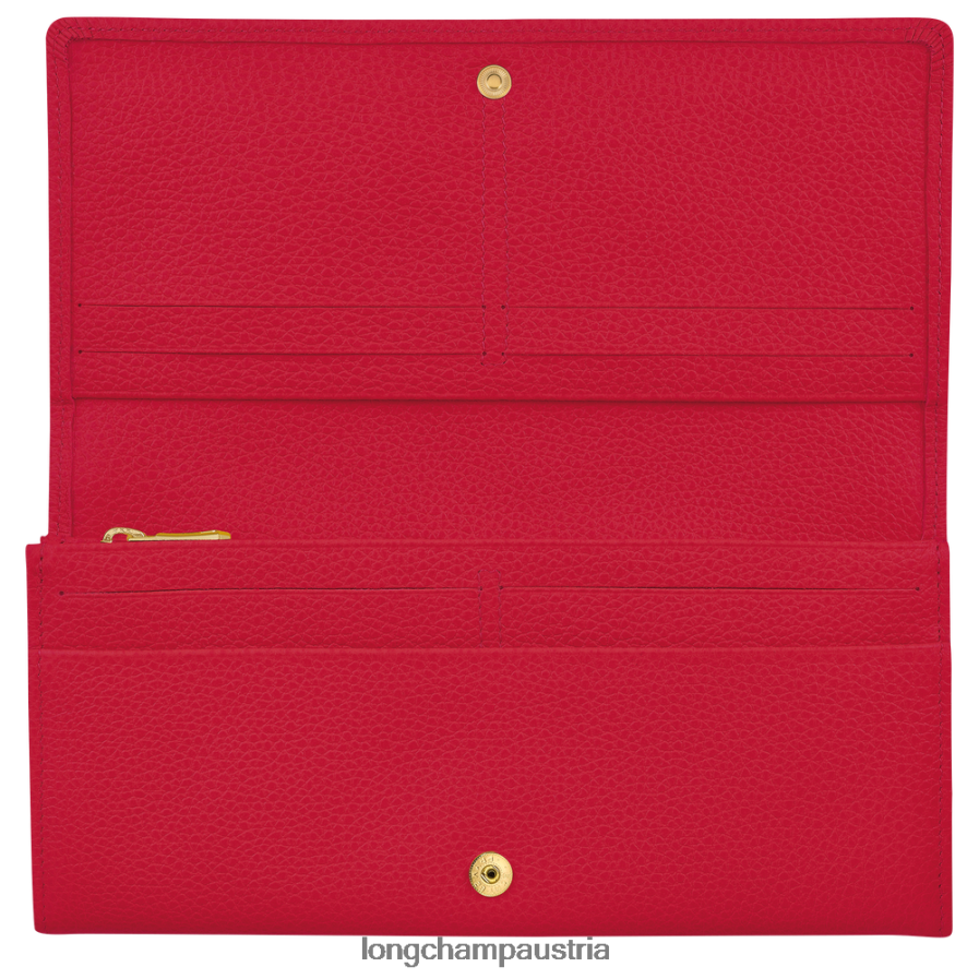 Lederwaren bei Longchamp Frauen le foulonne kontinentales Portemonnaie Liebe 2008BJ611