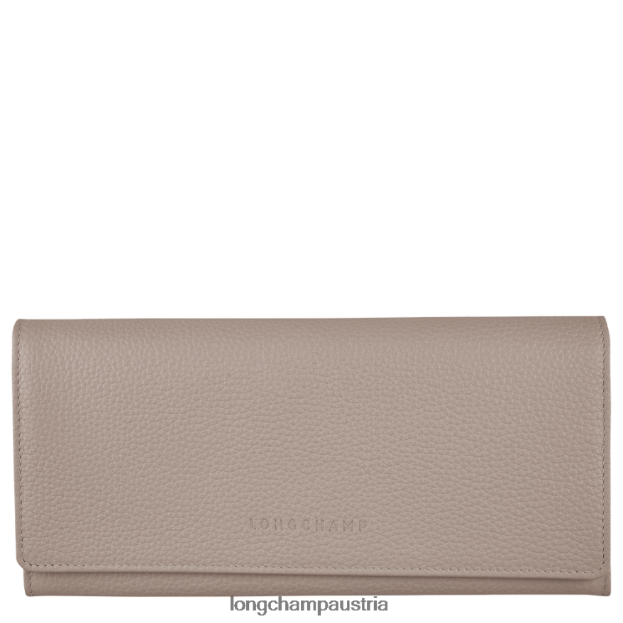 Lederwaren bei Longchamp Frauen le foulonne kontinentales Portemonnaie Turteltaube 2008BJ606