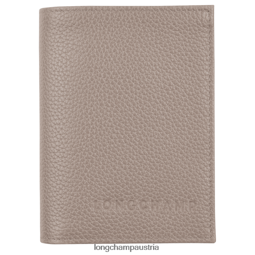 Lederwaren bei Longchamp Frauen Le Foulonne Kartenetui Turteltaube 2008BJ660