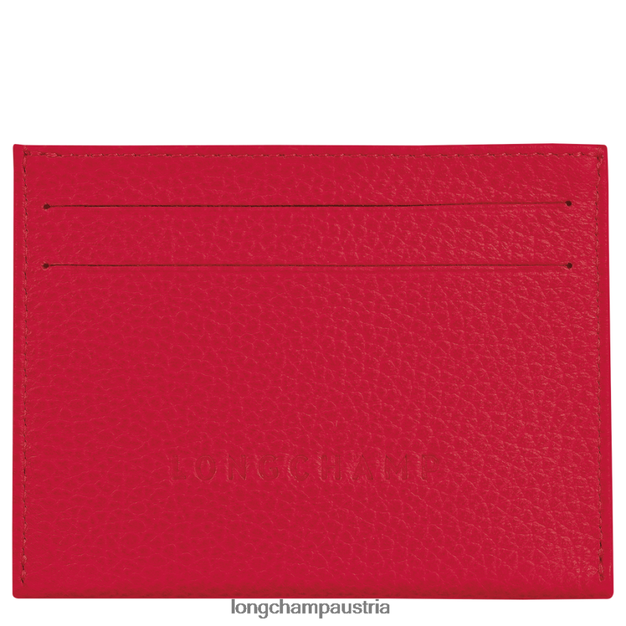 Lederwaren bei Longchamp Frauen Le Foulonne-Karteninhaber Liebe 2008BJ646