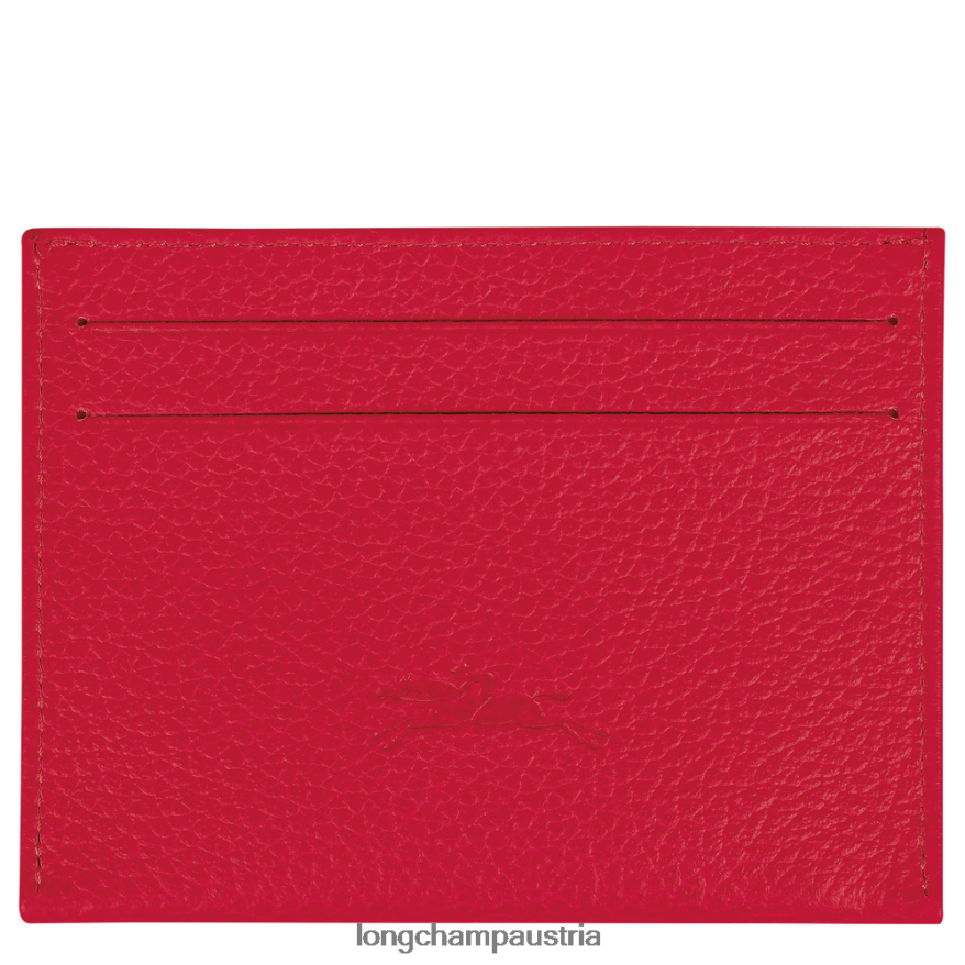 Lederwaren bei Longchamp Frauen Le Foulonne-Karteninhaber Liebe 2008BJ646