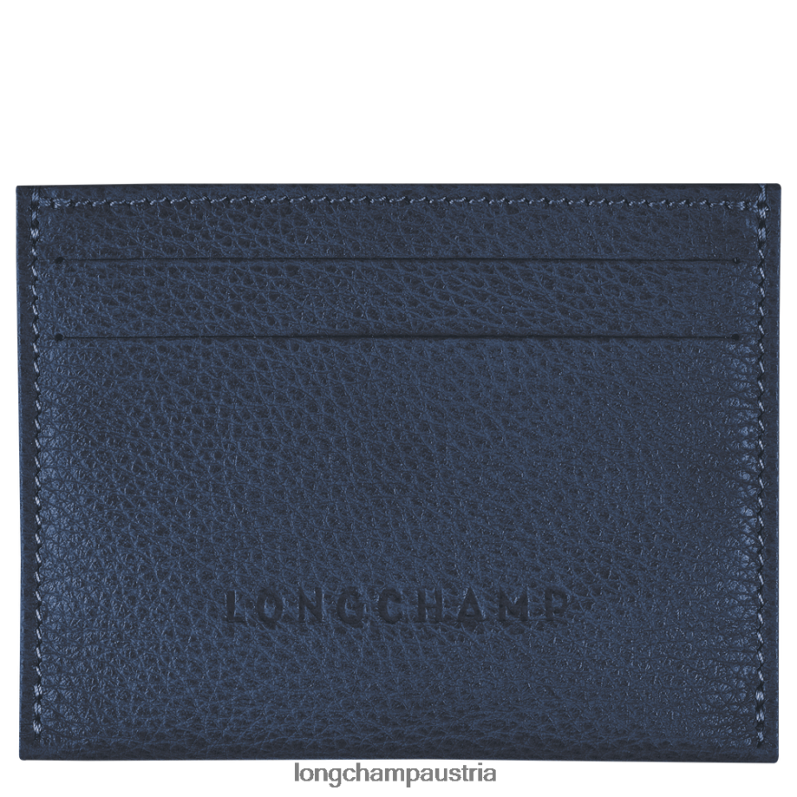 Lederwaren bei Longchamp Frauen Le Foulonne-Karteninhaber Marine 2008BJ649