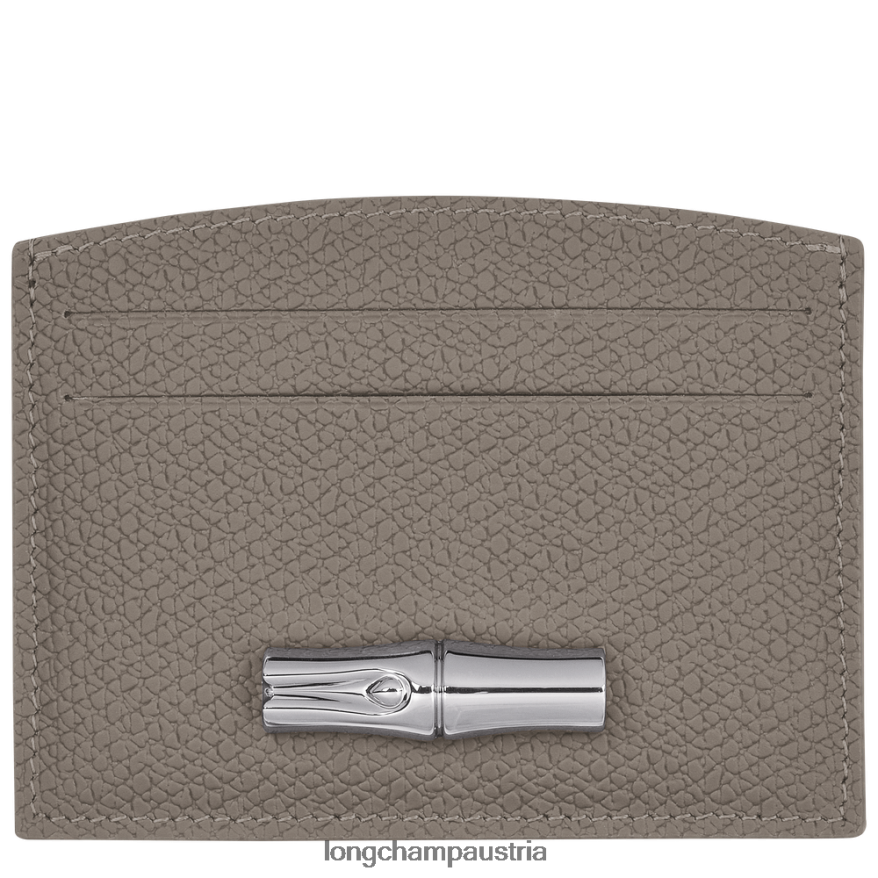 Lederwaren bei Longchamp Frauen Roseau-Kartenhalter Turteltaube 2008BJ641