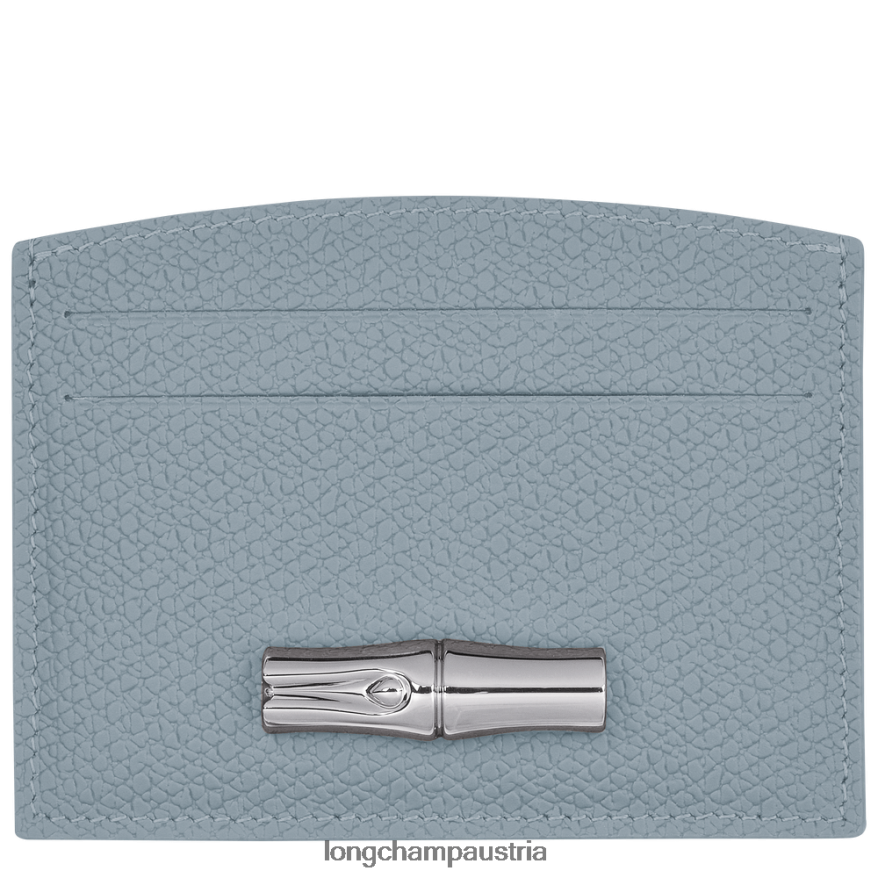 Lederwaren bei Longchamp Frauen Roseau-Kartenhalter wolkenblau 2008BJ640