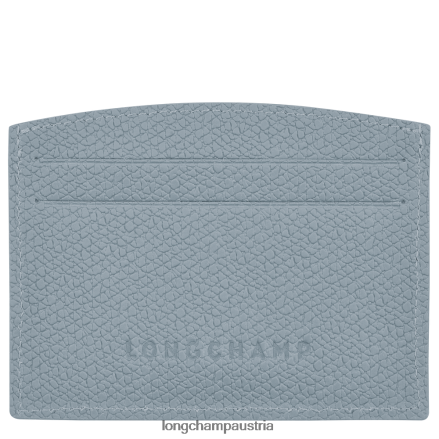 Lederwaren bei Longchamp Frauen Roseau-Kartenhalter wolkenblau 2008BJ640