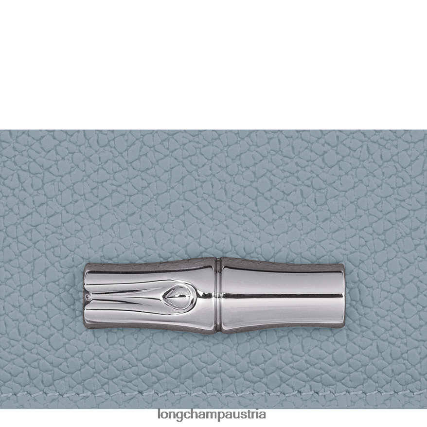 Lederwaren bei Longchamp Frauen Roseau-Kartenhalter wolkenblau 2008BJ640