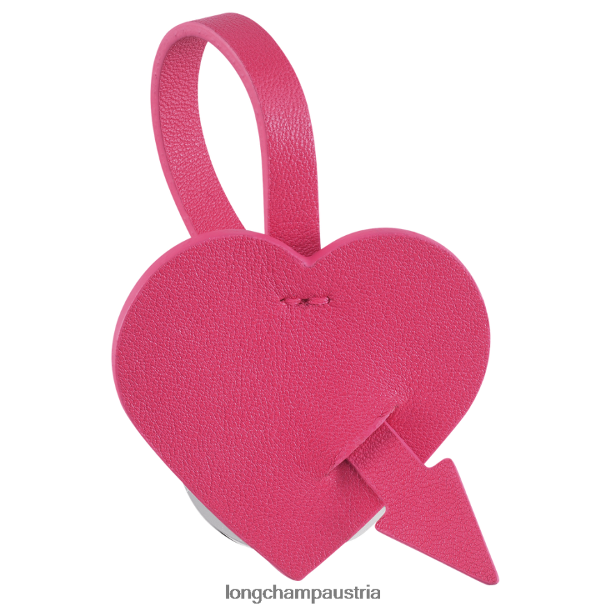 Lederwaren bei Longchamp Frauen Coeur-Schlüsselanhänger Rosa 2008BJ758