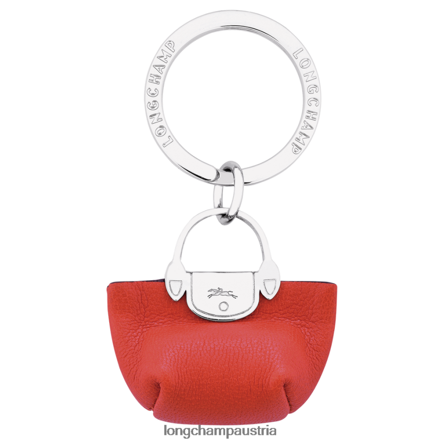 Lederwaren bei Longchamp Frauen le pliage cuir Schlüsselanhänger pliage orange 2008BJ735