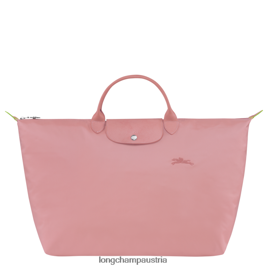 Taschen bei Longchamp Frauen Grüne Reisetasche von Le Plage Blütenblatt rosa 2008BJ792