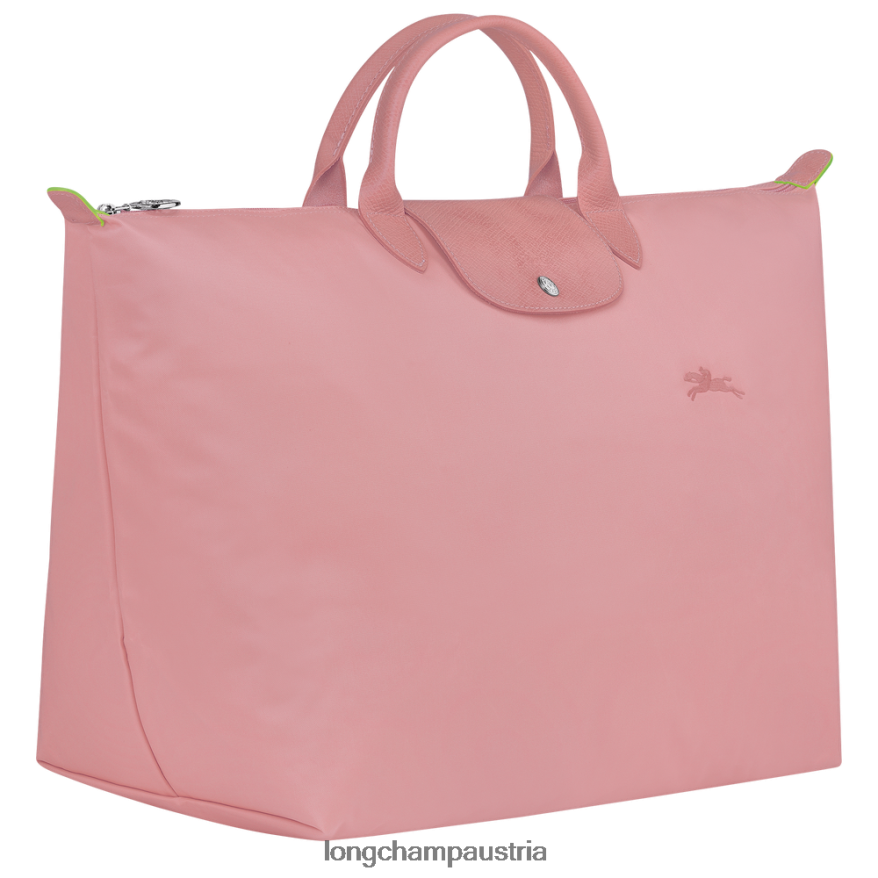 Taschen bei Longchamp Frauen Grüne Reisetasche von Le Plage Blütenblatt rosa 2008BJ792