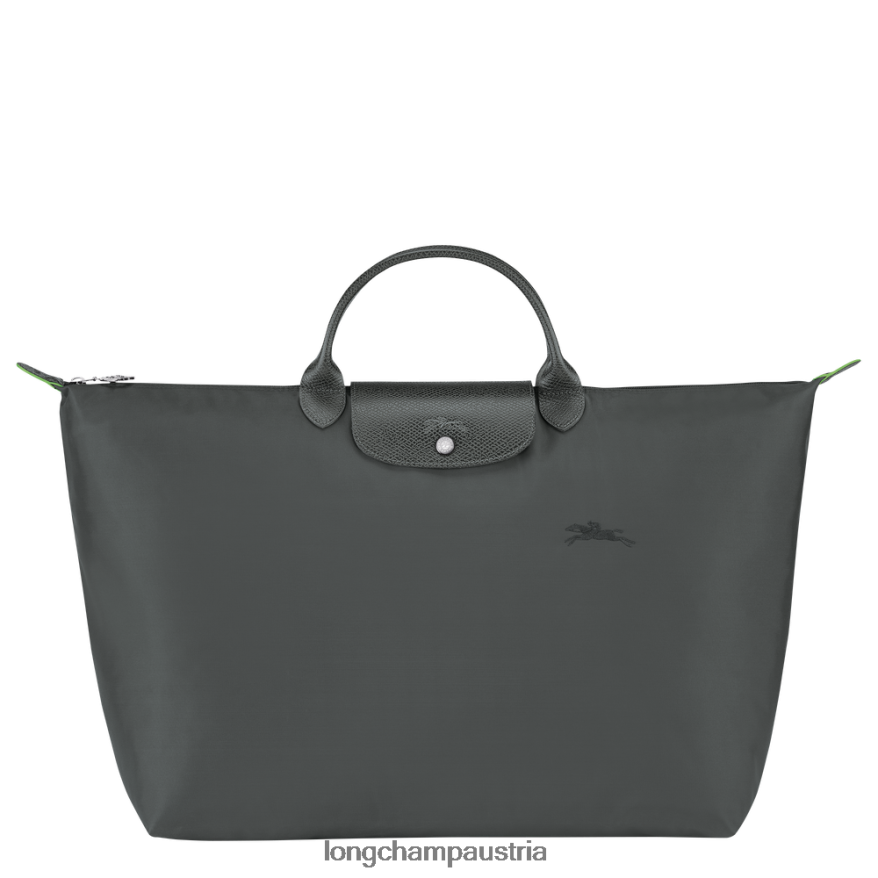 Taschen bei Longchamp Frauen Grüne Reisetasche von Le Plage Graphit 2008BJ789