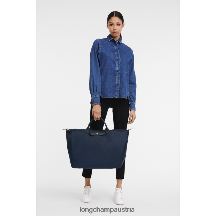 Taschen bei Longchamp Frauen Grüne Reisetasche von Le Plage Marine 2008BJ790